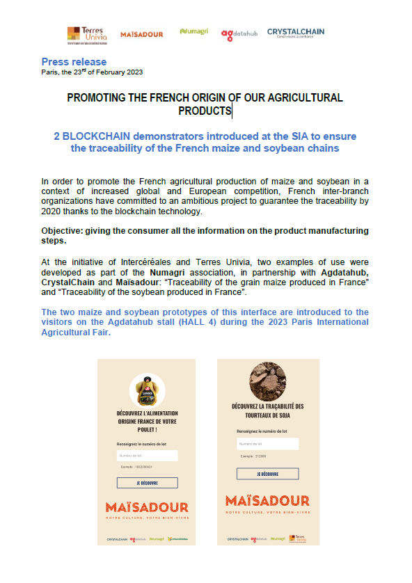 PROMOTING THE FRENCH ORIGIN OF OUR AGRICULTURAL PRODUCTS