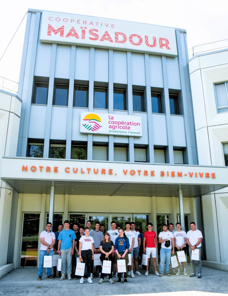 dans le cadre de la semaine de la coopération agricole, Maïsadour a accueilli des lycéens de la MFR d'Aire-sur-l'Adour