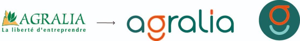 ancien et nouveau logo agralia