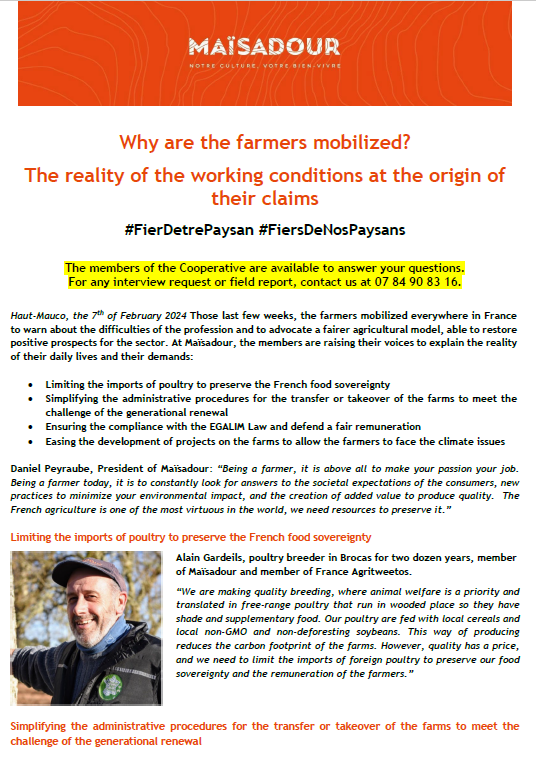 Why are the farmers mobilized? The reality of the working conditions at the origin of their claims