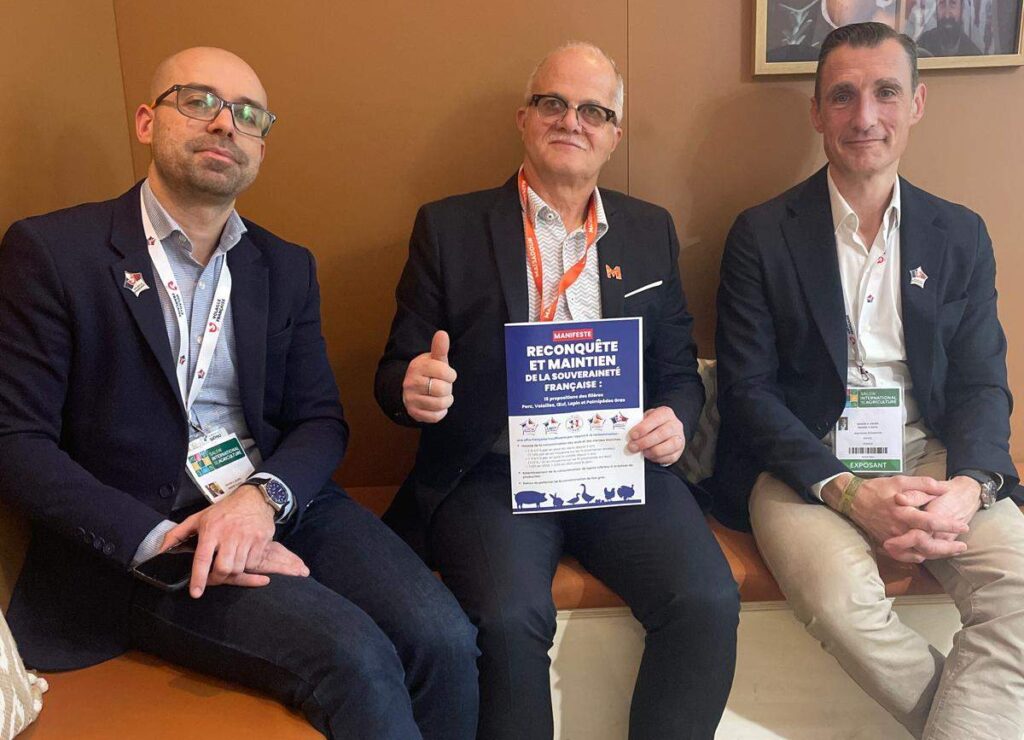 Yann Nédélec, Christophe Bonno et Jean‑Michel Schaeffer au Salon de l'agriculture 2026