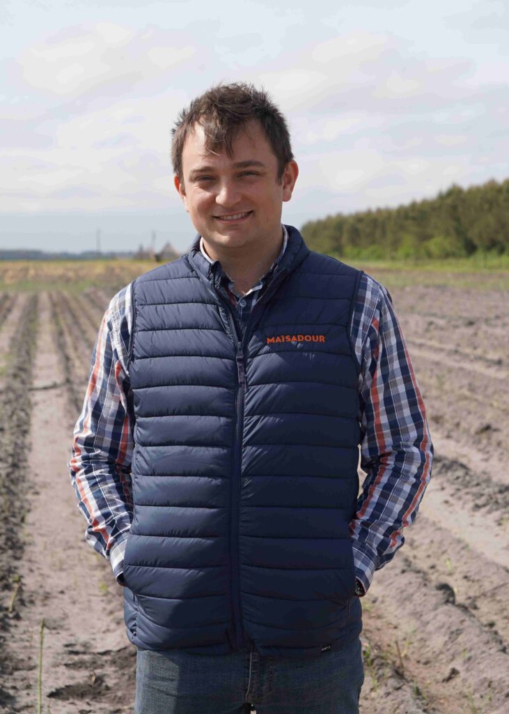 Matthieu Vandame, nouveau producteur de la filière asperge Maïsadour
